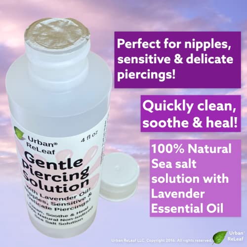 Urban ReLeaf Gentle Piercing Solution with Lavender Oil - 4oz