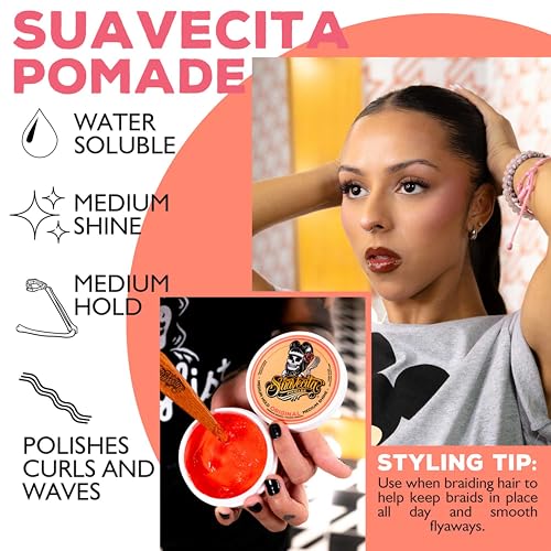 Suavecita Pomade for Women - Medium Hold, High Shine, 2.3 oz