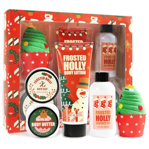 5 PCS Christmas Bath Gift Set for Women - Luxury Relaxation Kit