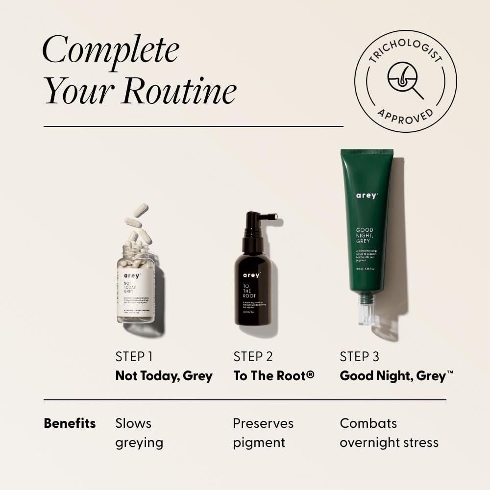 Arey Good Night Overnight Scalp Serum - Boost Hair Density & Reduce Scalp Stress | Lightweight Oil-Free Treatment | 100ml