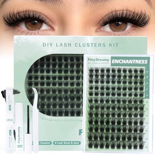 Enchantress Lash Clusters Kit - Fluffy Wispy Individual Lashes (10-18mm)