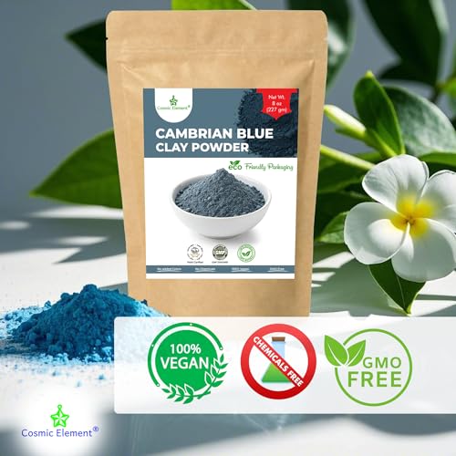 Cambrian Blue Clay Mask Powder - Natural Exfoliating & Detoxifying Care (8 oz)
