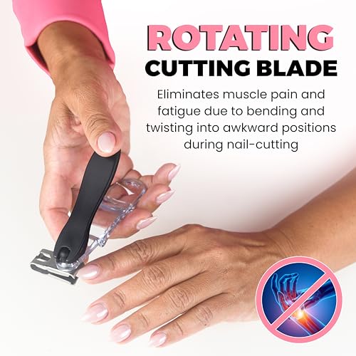 EZ Grip Rotating Stainless Steel Nail Clipper for Fingers and Toes