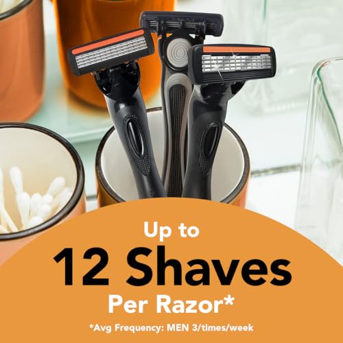 BIC Flex 4 Men's Refillable Razors - 4-Blade with Ergonomic Handle