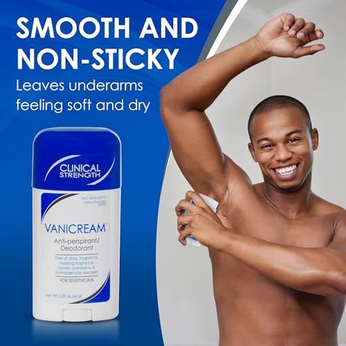 Vanicream Antiperspirant Deodorant Stick for Sensitive Skin - 24-Hour Protection, Unscented