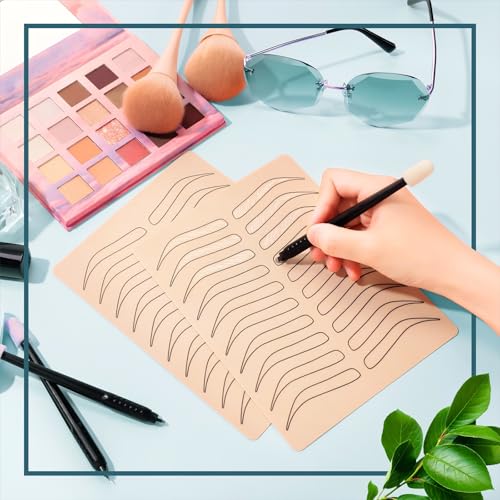 Maitys 16-Piece Black Microblading Eyebrow Practice Skin Kit