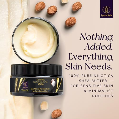 Queen of Shea East African Pure Shea Butter - 2 Ounce for Face, Hair & Body