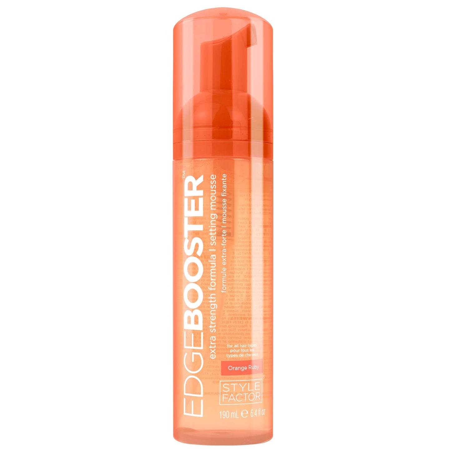 Style Factor EDGE BOOSTER Mousse - Extra Strength Frizz Control & Volume | 6.4oz Morganite for Curly Hair