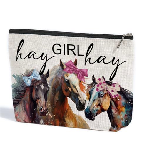 Multicolour Horse Makeup Bag - Funny Farm Animal Cosmetic Travel Organizer