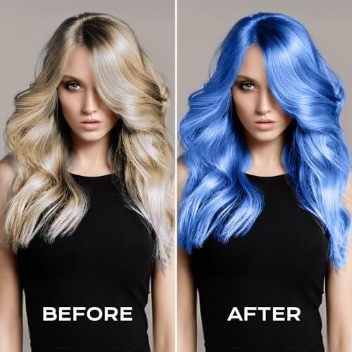 Temporary Blue Hair Color Spray - Quick Drying & Washable 120ml