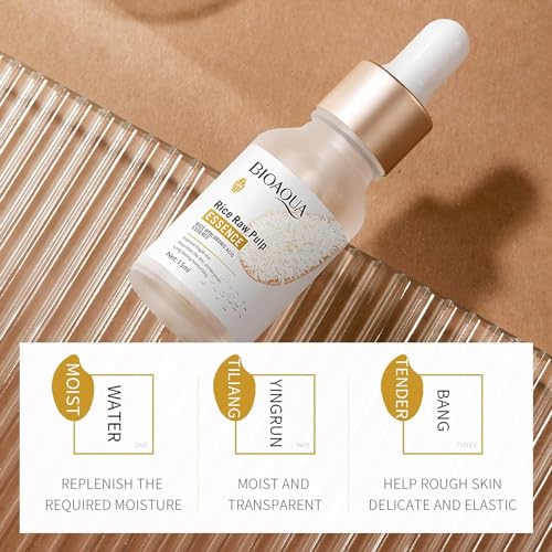 BIOAQUA Rice Raw Pulp Hyaluronic Acid Serum 15ml (0.5 Fl Oz)