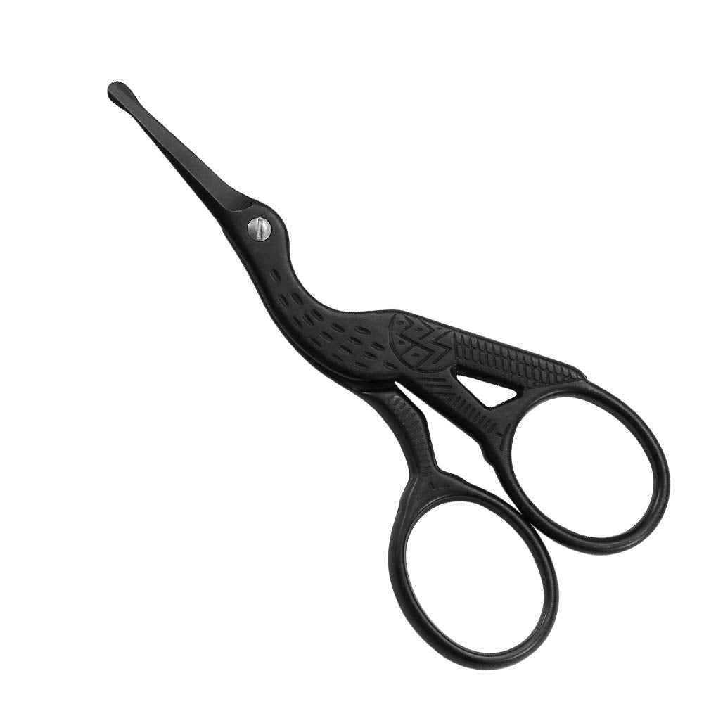 Professional Nose Hair Scissors - Stainless Steel Rounded Tip Trimming Tool | 3.5” Gold for Men & Women