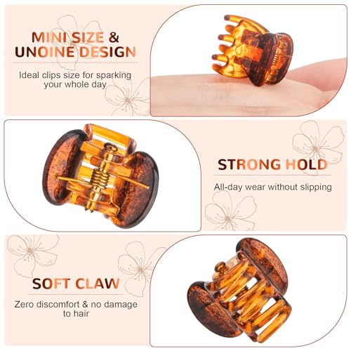 Mini Hair Claw Clips Set - 48 Durable Clips for Women & Kids