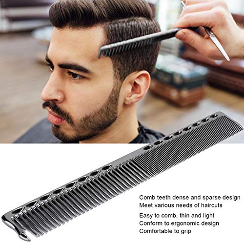 Tomotato 2-Piece Stainless Steel Hair Cutting Comb for Barber and Salon Use