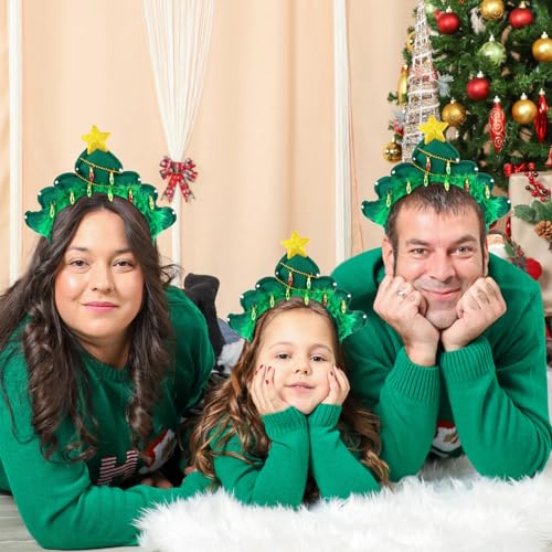 CIEHER Christmas Tree Headband - Festive Holiday Hair Accessory for Parties