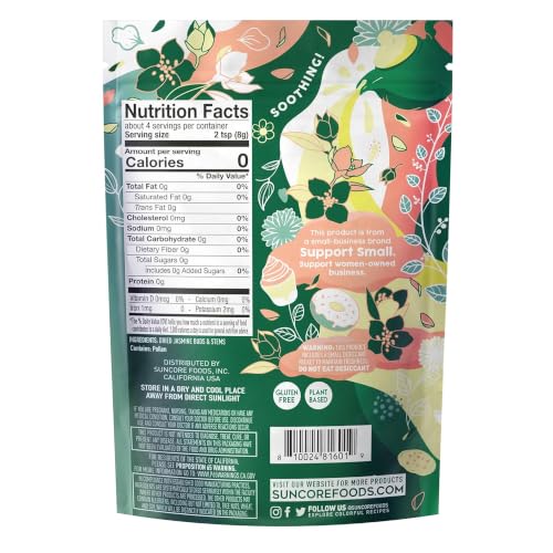 Premium Dried Jasmine Flowers for Tea and Baking - 1oz