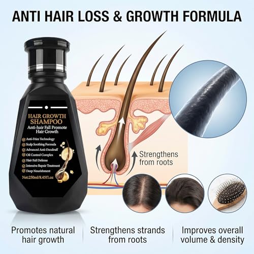 Grospe Ginger Biotin Hair Growth Shampoo for Thicker Fuller Hair (8.45 oz)