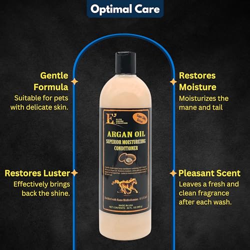 E3 Argan Oil Conditioner Quart - Moisturizes & Strengthens Hair