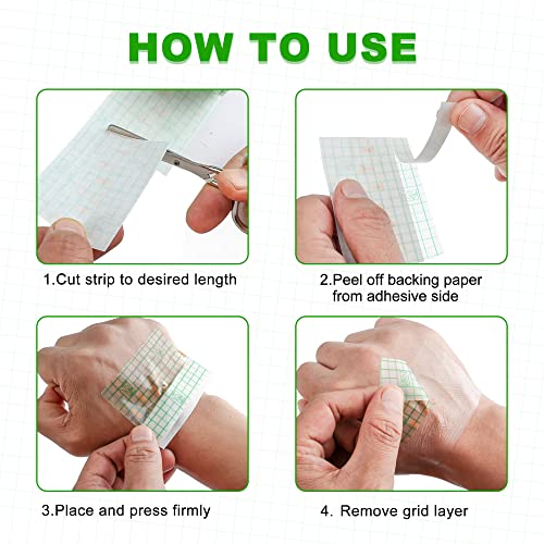 LotFancy Tattoo Aftercare Bandage, 2" x 13 Yards Roll, Waterproof,