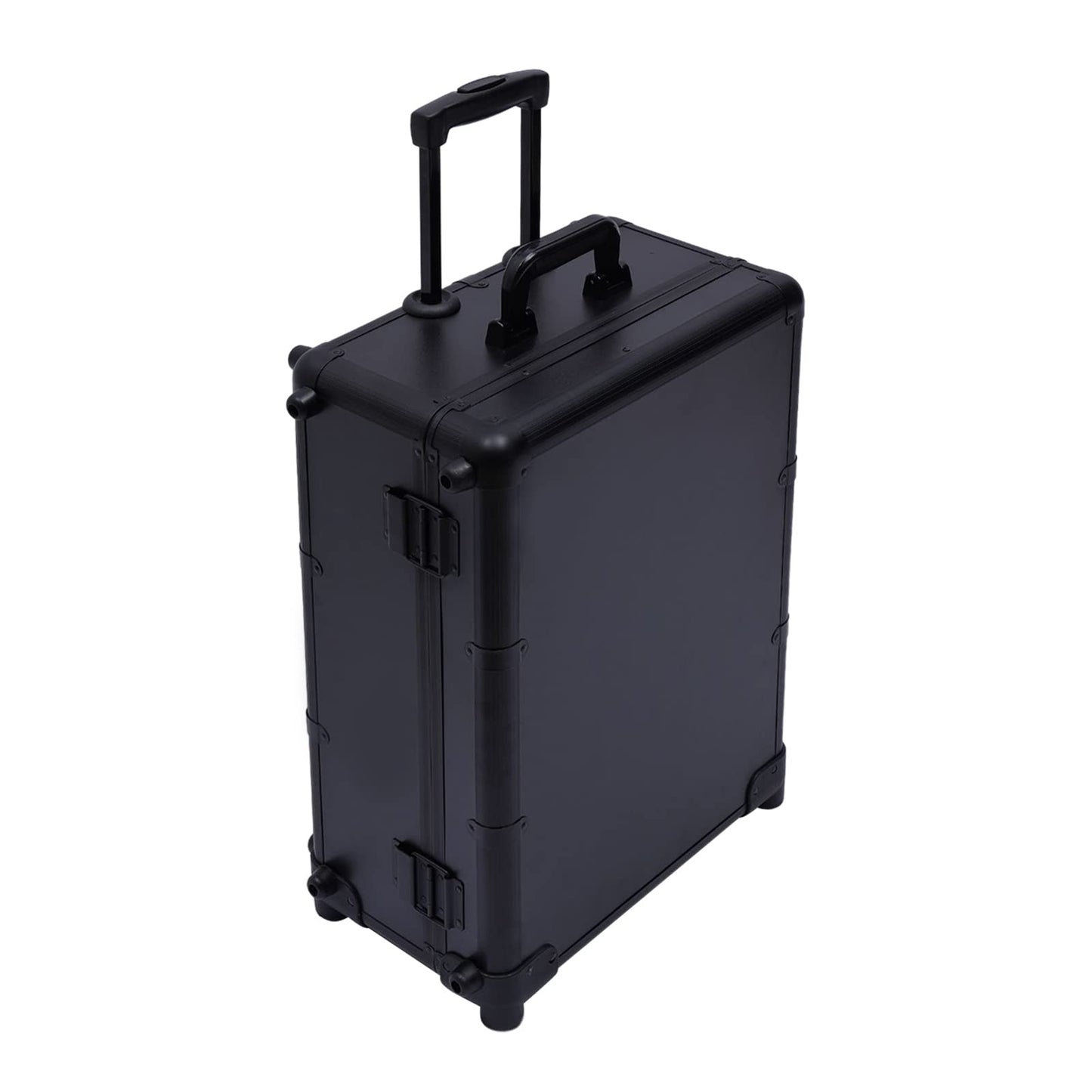 YIYIBYUS Make-Up Case, 3-Tiers Cosmetic Train Case With Light & Mirror & 4 Rolling Wheels Professional Makeup Artist Travel Cases Bag Adjustable Legs Make Up Station for Make-up Artists, Hairdressers