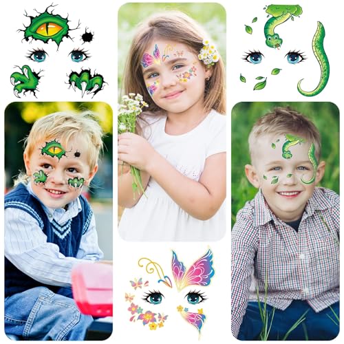 24 Small Face Tattoos for Kids - Adorable Party Supplies