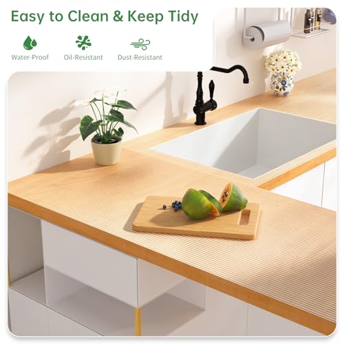 Non-Adhesive Shelf and Drawer Liner - 12IN x 20FT Waterproof EVA