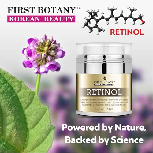 First Botany Korean Retinol Moisturizer with Bakuchiol & Hyaluronic Acid