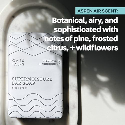 Oars + Alps Exfoliating Men's Bar Soap with Shea Butter - Ultra Hydrating