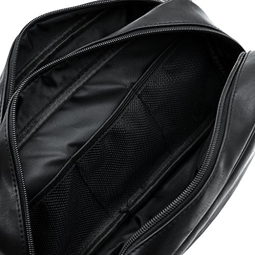 Sumnacon Waterproof Travel Toiletry Bag – PU Leather Organizer for Men & Women, 11.22 x 5.12 x 6.1 inches