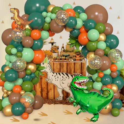 161Pcs Dinosaur Balloon Arch Kit for Birthday Party & Baby Shower