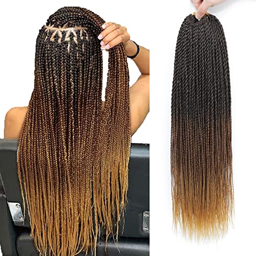 NAYOO 22 Inch Senegalese Twist Crochet Hair - 2 Pack Synthetic Braids