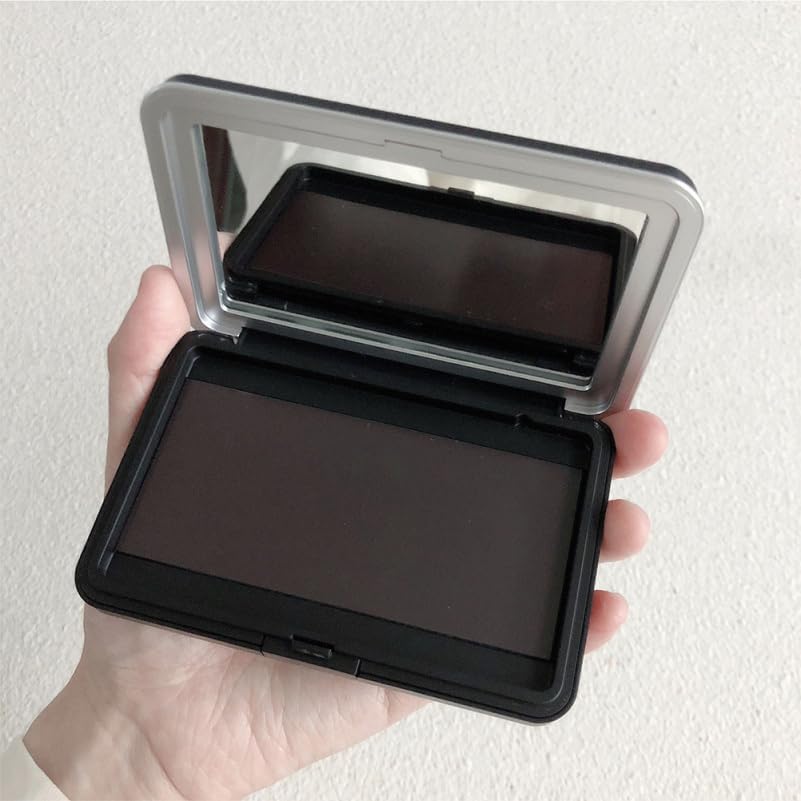 Empty Eyeshadow Palette with Mirror - 2 Pcs Travel Makeup Box | Compact Cosmetic Case 4.33x2.75x0.59 In