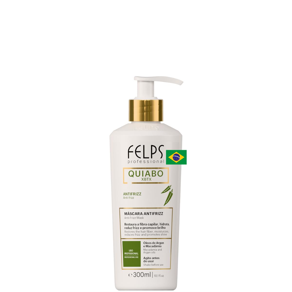 Felps Okra Anti-Frizz Hair Mask - Nourishing Treatment for Smooth, Frizz-Free Hair | 300ml