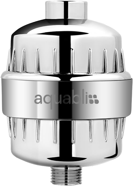 Revitalize Your Shower Experience with Aquabliss High Output Filter - Reduces Dry Skin, Dandruff & Eczema | Chrome Finish (SF100)