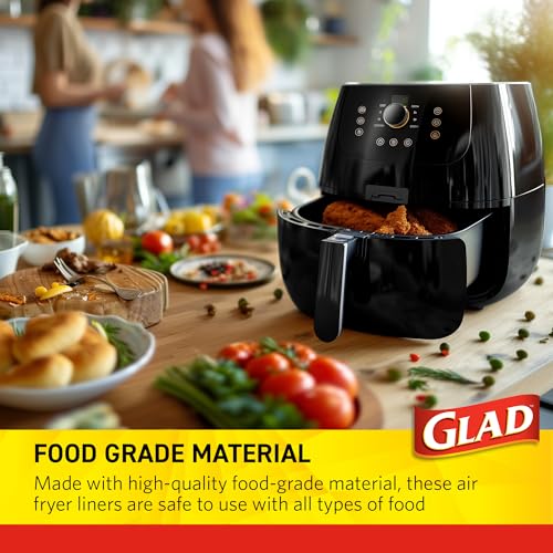 Glad Air Fryer Liners - 7.9 Inch Round, 100 Count, Nonstick