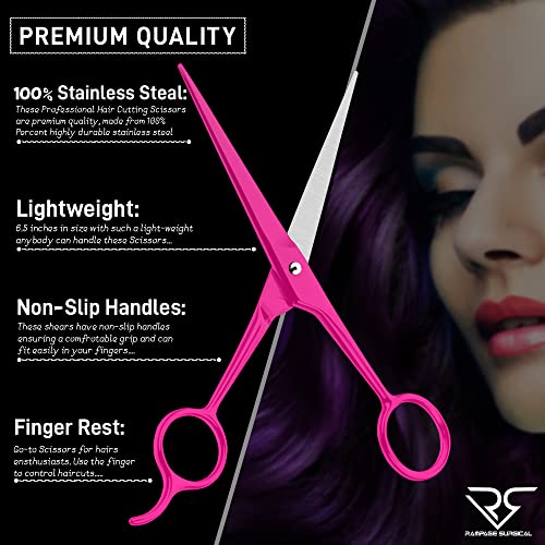 Rampage Surgical Professional 6.5" Pink Japanese Hairdresser Scissors B-4