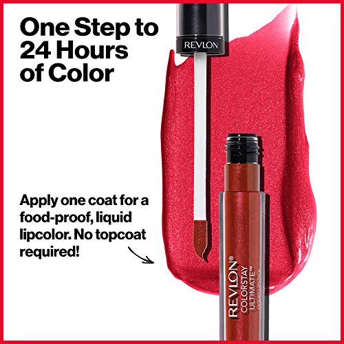 Revlon ColorStay Ultimate Liquid Lipstick, 075 Nude - 24-Hour Satin Finish