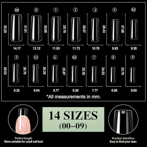 504pcs Professional Soft Gel Nail Tips - Clear Acrylic Press-On Nails