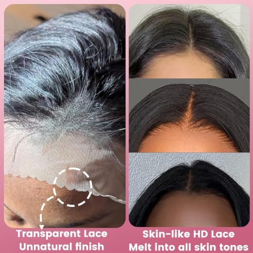 14 Inch Body Wave Lace Closure - 100% Virgin Human Hair, Pre-Plucked, Transparent Lace Frontal
