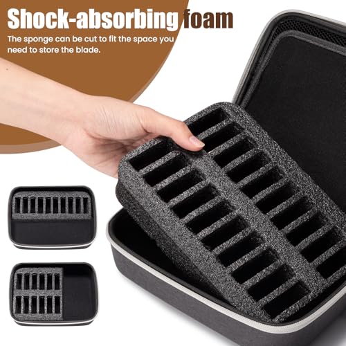 Noverlife Hairdressing Blade Holder Case for 20 Metal Clipper Guards – Variation: Hairdressing Blads Bag