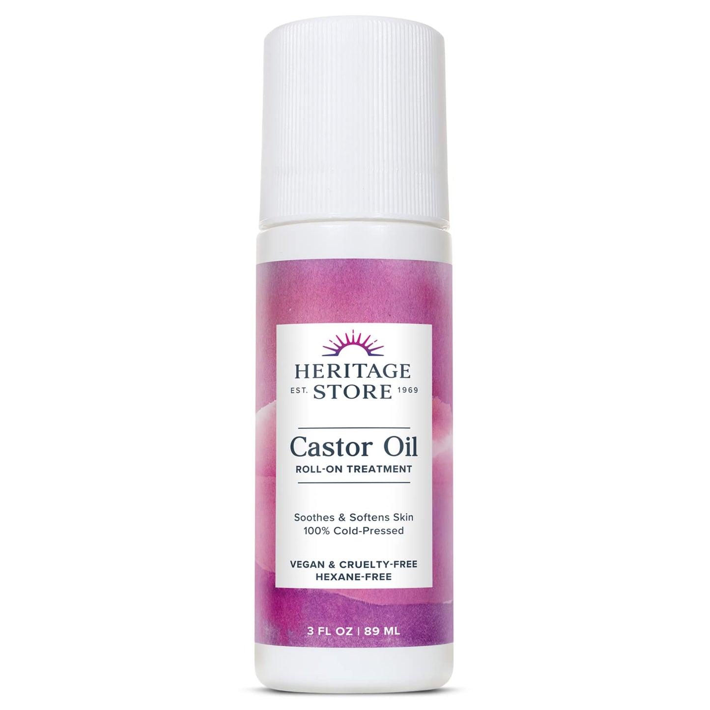 Castor Oil Roll-On Treatment | Nourishing Hydration for Skin & Hair - Hexane Free, Vegan, 3oz