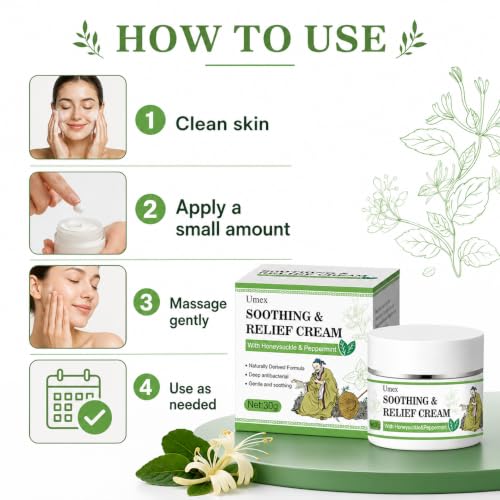 Umex Face & Body Moisturizer - Hydrating Cream for Sensitive & Dry Skin