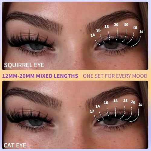 Kiromiro A-SP02-Kit: Wispy & Spiky Lash Clusters (12-20mm, 216pcs)