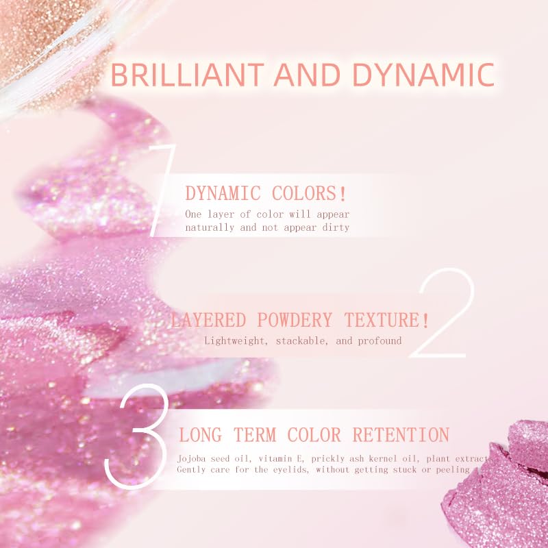 Champagne Glow Eyeshadow - BestLand Ultra-Fine Pigment #11 Weaving Maid