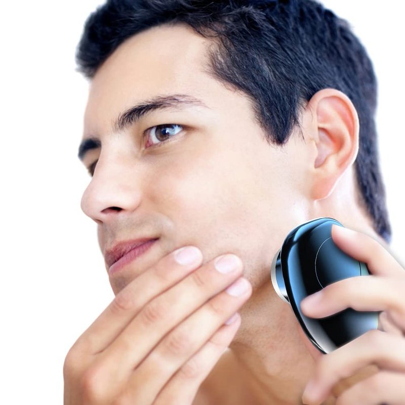 New Upgrade Mini Electric Razor, Electric Shaver, Pocket Size Portable USB Rechargeable Waterproof Shavers Easy One-Button Use Suitable for Men