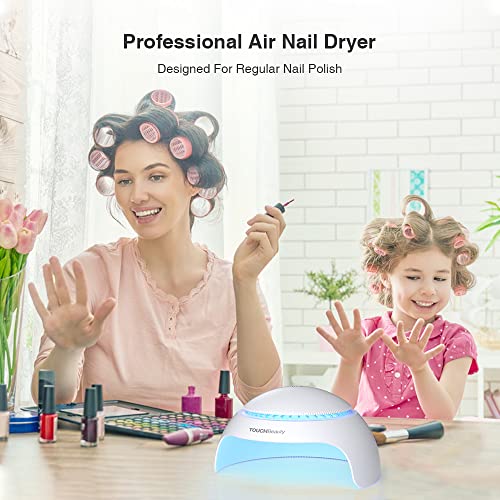 TOUCHBeauty Portable Nail Dryer - LED Fan & Light for Kids & Beginners