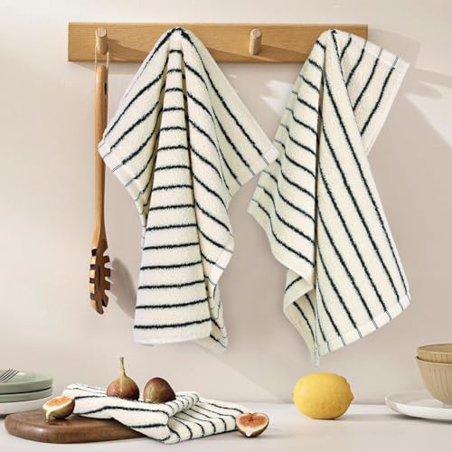 Jacquotha Striped Cotton Washcloths, 13" x 13" - 4 Pack