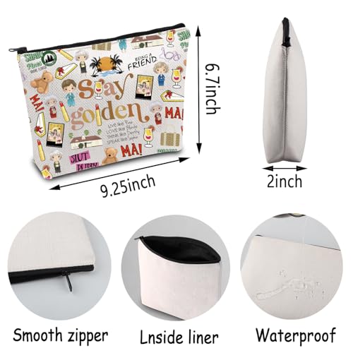 Ensianth Movie Makeup Bag, Dorothy Sophia Rose Theme – Gift Travel Cosmetic Case