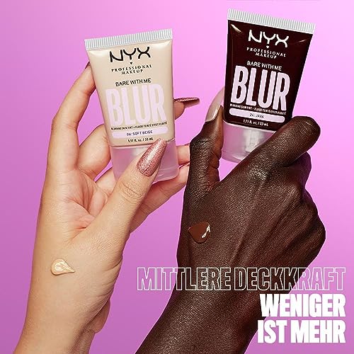 NYX PROFESSIONAL MAKEUP Bare With Me Blur Skin Tint Foundation Light Neutral 1.01 Fl Oz