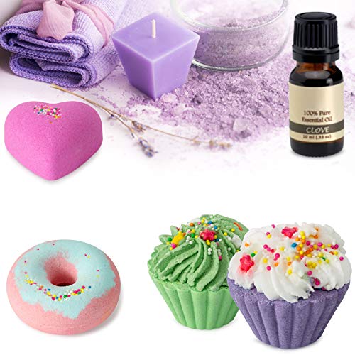 comfso Bath Bombs Gift Set for Kids - 10 Natural Scented Bombs